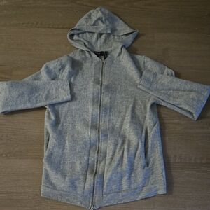 Theory Light Gray Zip-Up Jacket